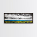 Horizon View, Blue Ocean, Minimalist Seascape, Framed Canvas Print, Coastal Wall Art, Modern Beach Decor, Abstract Water Art, Office Decor