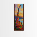 Colorful Saxophone, Musical Art, Boho Music Lover Gift, Bright Instrument Decor, Artistic Jazz Wall Accent, Canvas Print