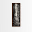 Forest Trail, Woodland Path, Light Through Trees, Nature Escape, Canvas Print, Cabin Wall Art, Cozy Autumn Home Decor, Bedroom Artwork