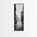 Canyon River, Rugged Passage, Rock Formations, Canvas Print, Nature Explorer Decor, Living Room or Cabin Rustic Wall Art, Bathroom Art