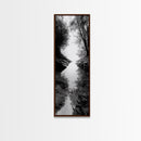 Secret Pathway, Forest Creek, Hidden Escape, Canvas Print, Magical Woodland Art, Hallway or Entryway Mystical Nature Decor, Bathroom Art