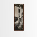 Desert Cactus Art, Surreal Nature Print, Moody Landscape Wall Art, Living Room Decor, Framed Canvas Print, Boho Western Aesthetic