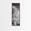Ocean Wave, Splash Art, Dramatic Sea, Framed Canvas Print, Surfer Gift, Beach House Decor, Dynamic Water Scene, Nature Photography