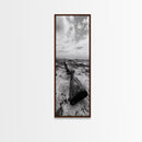 Shotgun Beach, Western Art, Coastal Edge, Canvas Print, Masculine Wall Decor, Cabin Style, Rustic Photography, Dramatic Sky