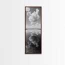 Cloud Reflections, Still Lake, Tranquil Waters, Sky Mirror Canvas Print, Minimalist Living Room Wall Art, Scandinavian Style Decor