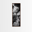 Storm Power, Canyon Rain, Desert Clouds, Monsoon Drama, Framed Canvas Print, Southwestern Wall Art, Moody Living Room Decor