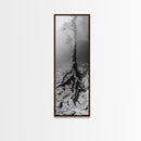 Surreal Tree Roots, Underwater Tree Art, Dreamy Forest Print, Nature Photography, Living Room Wall Decor, Framed Canvas Print