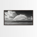 Pampas Grass Coast, Minimalist Beach Art, Boho Coastal Scene, Neutral Tones, Canvas Print, Living Room Wall Art, Fall Decor, Hallway Wall Art