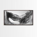 Ocean Cave, Textured Rock, Seaside Mystery, Canvas Print, Coastal Wall Art, Nature Photography, Bathroom Decor, Abstract Sea Cave