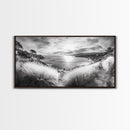 Coastal Bluff Sunset, Seaside Horizon View, Beach Landscape Scene, Serene Decor, Canvas Print, Living Room or Hallway Wall Art