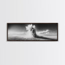 Sand Eruption, Desert Energy, Dust Storm, Framed Canvas Print, Modern Abstract Art, Office Wall Art, Dynamic Nature Photography