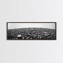 Rock Hill, Stone Texture, Natural Abstract, Canvas Print, Minimalist Wall Art, Monochrome Decor, Modern Entryway Art, Hallway Print