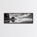 Seastacks Coastal Scene, Moody Beach Landscape, Ocean Reflections, Canvas Print, Coastal Decor, Pacific Northwest, Fall Wall Art