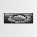 Tidal Pool Rock, Ocean Reflection, Earth Texture, Canvas Print, Zen Bathroom Wall Art, Natural Element Decor, Minimalist Photography