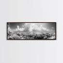 Coral Reef, Ocean Horizon, Cloudscape, Canvas Print, Underwater Nature Photography, Bathroom Wall Art, Marine Coastal Decor
