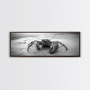 Crab Walk, Seaside Creature, Sandy Shore, Canvas Print, Coastal Nature Photography, Kids Room Ocean Decor, Minimalist Beach Art