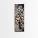 Cholla Cactus Desert, Southwestern Nature Scene, Spiky Plant Decor, Framed Canvas Print, Minimalist Boho Art, Sunroom or Entryway Style