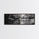 Autumn Fly Fishing, Yellow Jacket River Scene, Framed Canvas Print, Rustic Home Decor, Fisherman Gift, Nature Photography, Cabin Wall Art