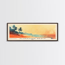 Alappuzha Beach, India Watercolor Print, Vacation Gift, India Wall Art, Beach Painting, Beach Decor, Large Wall Art, Wood Frame Art