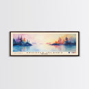 Apostle Islands, Wisconsin Watercolor Print, Vacation Gift, Wisconsin Wall Art, Beach Painting, Beach Decor, Large Wall Art, Wood Frame Art