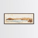 Cabrera, Spain Watercolor Beach Print, Vacation Gift, Spain Wall Art, Framed Canvas Print, Framed Beach Painting