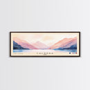 Caldera, Chile Watercolor Print, Vacation Gift, Chile Wall Art, Beach Painting, Beach Decor, Large Wall Art, Wood Frame Art