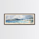 Captain's Bay, Anguila Watercolor Print, Vacation Gift, Anguila Wall Art, Beach Painting, Beach Decor, Large Wall Art, Wood Frame Art