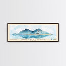 Chatham Island, New Zealand Watercolor Print, Vacation Gift, New Zealand Wall Art, Beach Painting, Beach Decor, Large Wall Art, Wood Frame Art