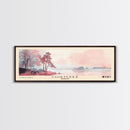 Chiemsee, Germany Watercolor Print, Vacation Gift, Germany Wall Art, Beach Painting, Beach Decor, Large Wall Art, Wood Frame Art