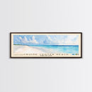 Cruise Center Beach, Turks and Caicos Watercolor Print, Vacation Gift, Turks and Caicos Wall Art, Beach Painting, Beach Decor, Large Wall Art, Wood Frame Art