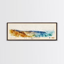 El Laucho, Chile Watercolor Print, Vacation Gift, Chile Wall Art, Beach Painting, Beach Decor, Large Wall Art, Wood Frame Art