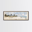 Eleuthera Island, Bahamas Watercolor Print, Vacation Gift, Bahamas Wall Art, Beach Painting, Beach Decor, Large Wall Art, Wood Frame Art