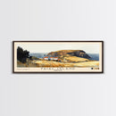 Faial Island, Portugal Watercolor Beach Print, Vacation Gift, Portugal Wall Art, Framed Canvas Print, Framed Beach Painting