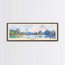 Ho Coc, Vietnam Watercolor Print, Vacation Gift, Vietnam Wall Art, Beach Painting, Beach Decor, Large Wall Art, Wood Frame Art