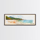 Juara Beach, Tioman Island, Malaysia Watercolor Print, Vacation Gift, Tioman Island, Malaysia Wall Art, Beach Painting, Beach Decor, Large Wall Art, Wood Frame Art