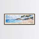 Pampelonne Beach, France Watercolor Print, Vacation Gift, France Wall Art, Beach Painting, Beach Decor, Large Wall Art, Wood Frame Art