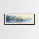 Pan de Azucar, Chile Watercolor Beach Print, Vacation Gift, Chile Wall Art, Framed Canvas Print, Framed Beach Painting