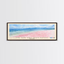 Pink sand Subic beach Matnog, Philippines Watercolor Print, Vacation Gift, Philippines Wall Art, Beach Painting, Beach Decor, Large Wall Art, Wood Frame Art