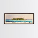 Rangali Island, Maldives Watercolor Beach Print, Vacation Gift, Maldives Wall Art, Framed Canvas Print, Framed Beach Painting