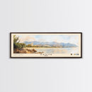 Sanya, China Watercolor Print, Vacation Gift, China Wall Art, Beach Painting, Beach Decor, Large Wall Art, Wood Frame Art