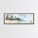 Siargao, Philippines Watercolor Print, Vacation Gift, Philippines Wall Art, Beach Painting, Beach Decor, Large Wall Art, Wood Frame Art