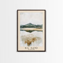 Big Sand, Scotland Watercolor Beach Print, Vacation Gift, Scotland Wall Art, Beach Painting, Beach Decor, Beach Painting