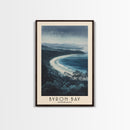 Byron Bay, Australia Watercolor Beach Print, Vacation Gift, Australia Wall Art, Beach Painting, Beach Decor, Beach Painting