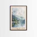 Lagoinha do Leste, Brazil Watercolor Beach Print, Vacation Gift, Brazil Wall Art, Beach Painting, Beach Decor, Beach Painting
