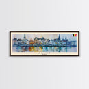 Aalst Belgium Travel Art, City Art, Framed Canvas Print or Metal Wall Art, Europe Travel Poster, Panoramic Wall Art, Extra Wide Wall Art