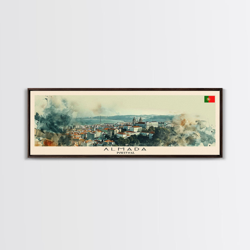 Alicante Spain Travel Art, City Art, Framed Canvas Print or Metal Wall Art, Europe Travel Poster, Panoramic Wall Art, Extra Wide Wall Art