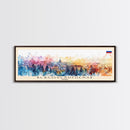 Blagoveshchensk Russia Travel Art, City Art, Framed Canvas Print or Metal Wall Art, Europe Travel Poster, Panoramic Wall Art, Extra Wide Wall Art