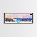 Chemnitz Germany Wall Art, Panoramic Travel Poster, Panoramic Framed Canvas Print, City Wall Art, Wall Hanging Home Decor, Travel Art
