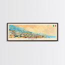 Genoa Italy Travel Art, City Art, Framed Canvas Print or Metal Wall Art, Europe Travel Poster, Panoramic Wall Art, Extra Wide Wall Art