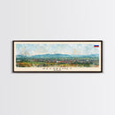 Kecskemet Hungary Wall Art, Panoramic Travel Poster, Panoramic Framed Canvas Print, City Wall Art, Wall Hanging Home Decor, Travel Art